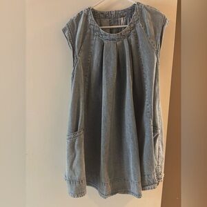 Sleeveless Denim Dress